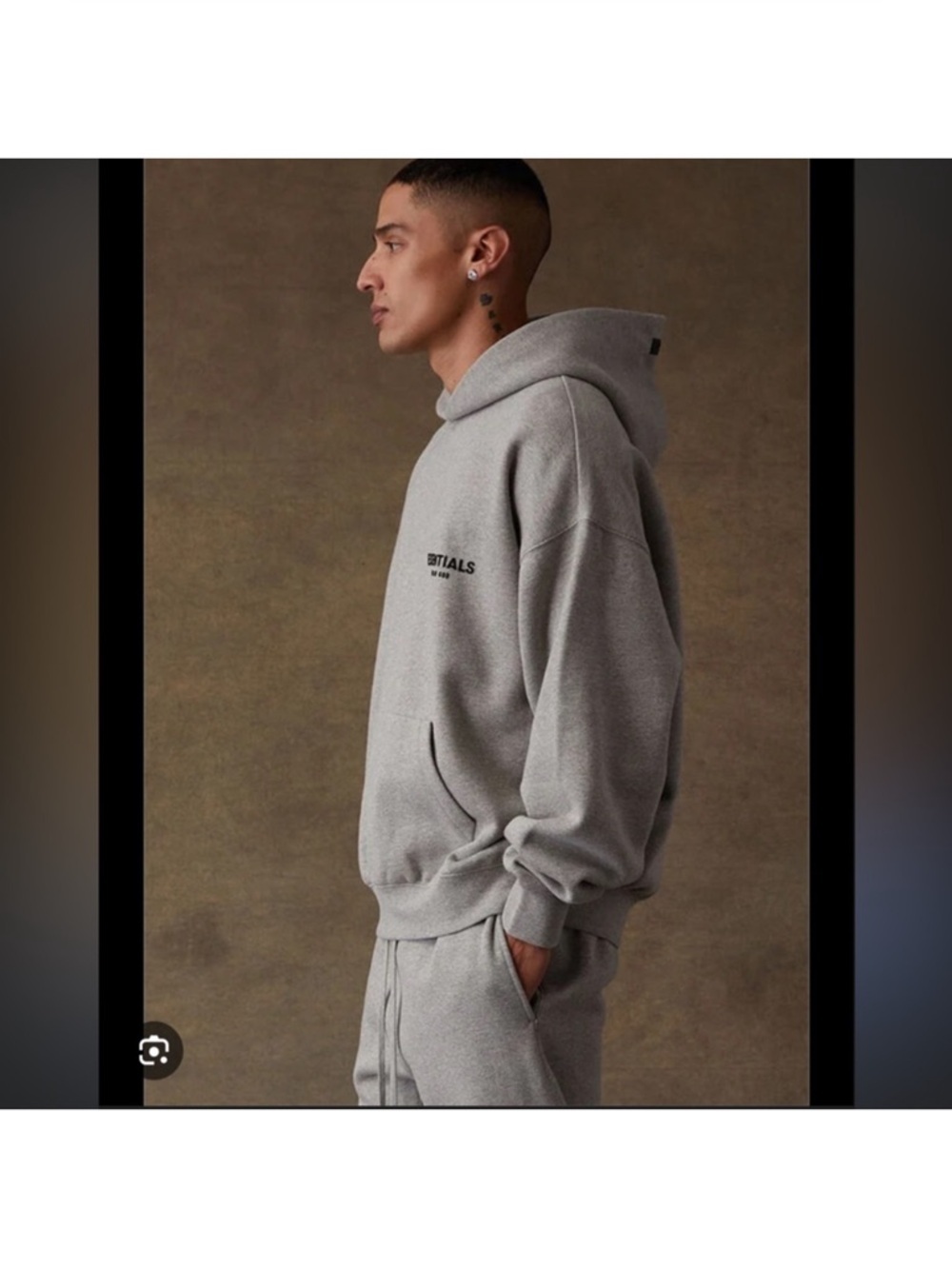 Fear of God Essentials Hoodie | Light Heather Grey | Men’s XL - Picture 6 of 10